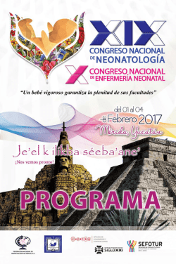 programa neonatologia 2017 - Federación Nacional de