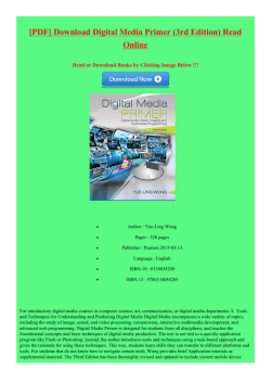 Digital Media Primer (3rd Edition)