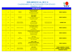 dxn mexico sa de cv calendario de actividades por