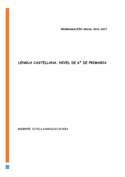 Programación anual