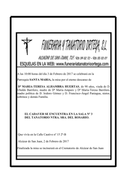 ESQUELA MARIA-TERESA ALHAMBRA HUERTAS.