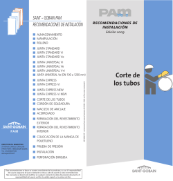Saint-Gobain PAM España - Soluciones completas de canalizaciones