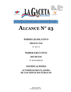 ALCANCE DIGITAL N° 23 a La Gaceta N° 23 de la fecha 01 02 2017