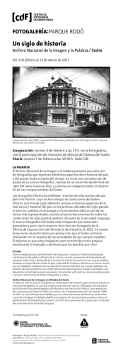 Un siglo de historia - Centro de Fotografía de Montevideo