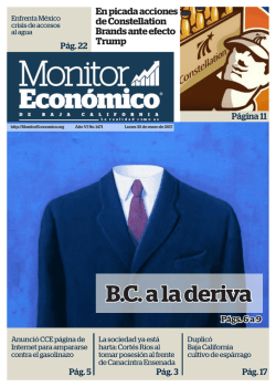 BC a la deriva - MonitorEconomico.org