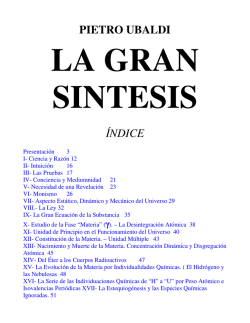 La Gran Síntesis - Instituto Pietro Ubaldi De Venezuela