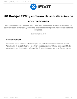 HP Deskjet 6122 y software de actualización de controladores