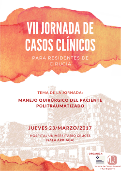 VII Jornada de Casos Clínicos para Residentes de Cirugía