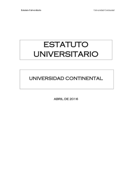 Estatuto universitario 2016
