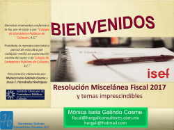 Resolución Miscelánea Fiscal - Colegio de Contadores de Culiacán