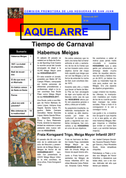 Boletín nº 86 - Hogueras de San Juan