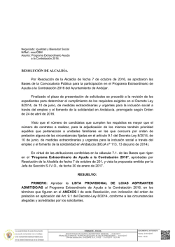 Ayuda a la Contratación 2016 - Página Ayuntamiento Andújar