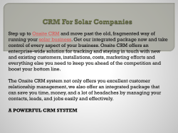 CRM For Solar Companies