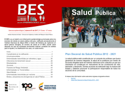 Bolet&iacute;n Epidemiol&oacute;gico - Instituto Nacional de Salud