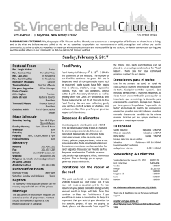 Latest  - Saint Vincent de Paul Church