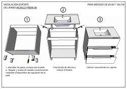 Mueble de baño PREMIUM-manual de montaje
