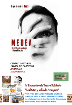 IV Encuentro Teatro Solidario_Medea_Programa de mano