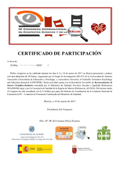 certificado de participación