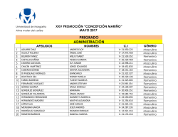 listado de los integrantes de la xxv promoci&oacute;n concepci&oacute;n mari&ntilde;o