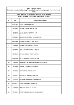 n° dni apellidos y nombres 1 42032831 acero rubina