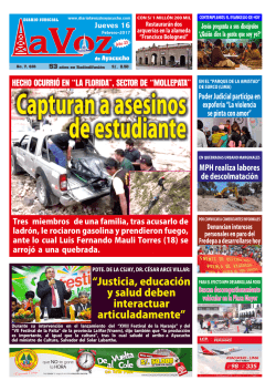 “Justicia, educación y salud deben interactuar articuladamente”