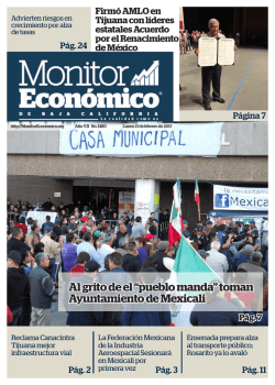 Al grito de el “pueblo manda” toman Ayuntamiento de Mexicali