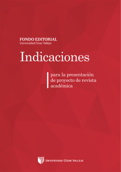Indicaciones - Universidad César Vallejo