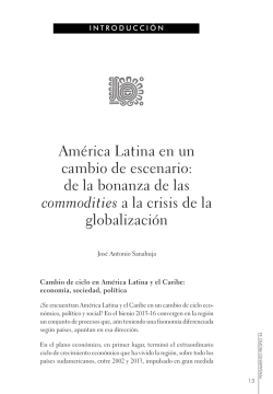 a la crisis de la globalización – José Antonio Sanahuja