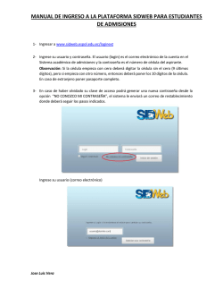 manual de ingreso a la plataforma sidweb para - espol