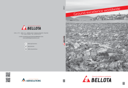 Descarregar C&aacute;talogo - BELLOTA AGRISOLUTIONS BRASIL