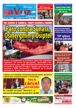 miércoles 15 de febrero de 2017