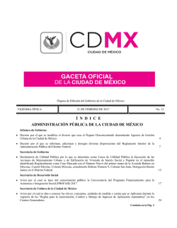 í ndice administración pública de la ciudad de méxico