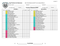 Descargar Cedulas Jornada 15