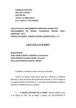 sentencia nº 4/2017