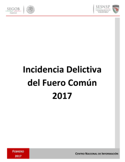 2017 - Secretariado Ejecutivo del Sistema Nacional de Seguridad