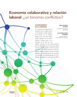 Economía colaborativa y relación laboral
