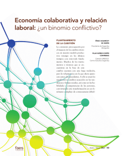 Econom&iacute;a colaborativa y relaci&oacute;n laboral