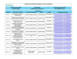DIRECCION DE DISPOSITIVOS MEDICOS Y OTRAS