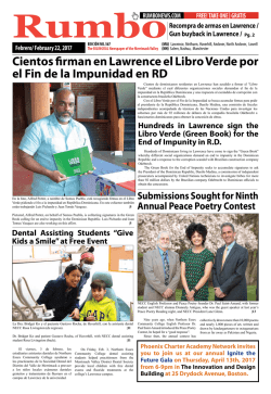 Cientos firman en Lawrence el Libro Verde por el