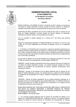 administración local - Huesca - Boletín Oficial de la Provincia de