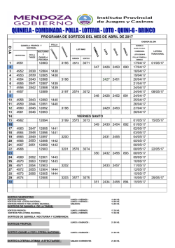 Programa de Sorteo