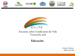 Educación - Observatorio Venezolano de Violencia