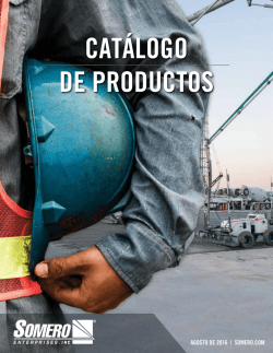catálogo de productos - Somero Enterprises Inc.