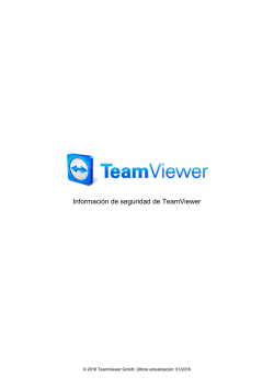 Declaración de seguridad del software de TeamViewer