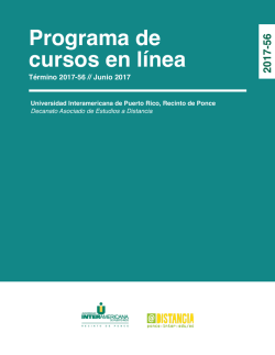 Programa de cursos en línea - Inter Ponce