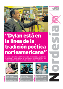 Dylan está en la línea de la tradición poética