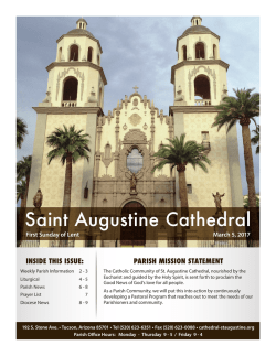 March 5, 2017 - St. Augustine Cathedral