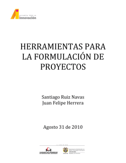 Herramientas para la formulación de proyectos (PDF