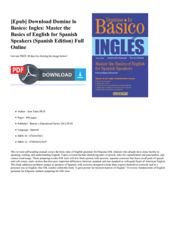 Domine lo Basico: Ingles: Master the