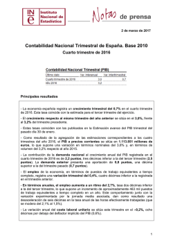 Contabilidad Nacional Trimestral de España. CNTR